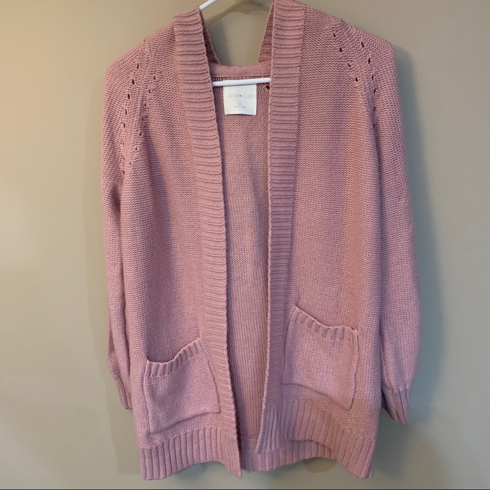Pink ultra flirt cardigan